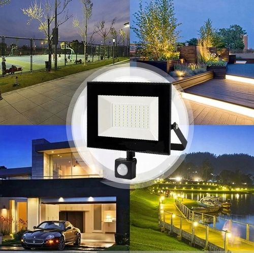 MOCNA LAMPA LED Z CZUJNIKIEM RUCHU I ZMIERZCHU 50W ZEWNĘTRZNA NAD na Arena.pl