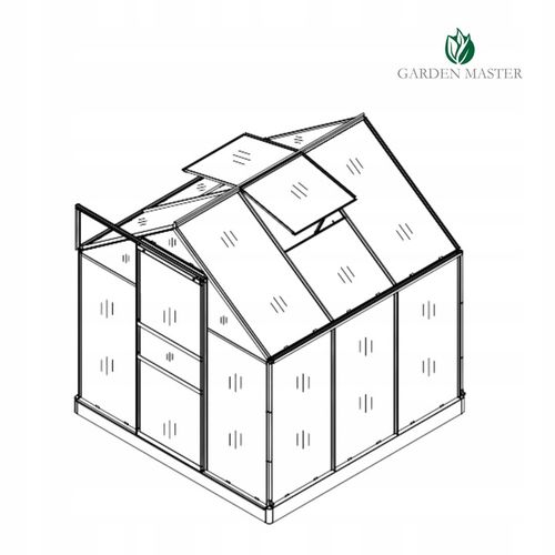 SZKLARNIA OGRODOWA POLIWĘGLAN DOMEK 1,9x1,95m 3,61m2 OCHRONA UV na Arena.pl