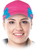 Czapka  Damska  Daszkiem Różowa Flash Wstawki Siatki Dla Lepszej Wentylacji