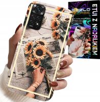 ETUI DO XIAOMI NOTE 11 PRO - KWIATISTY WZÓR SŁONECZNIK SŁONECZNIKI