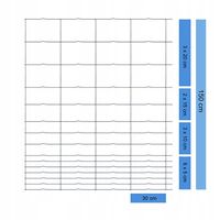 SIATKA ogrodzeniowa leśna NA ZAJĄCE 150cm/50m