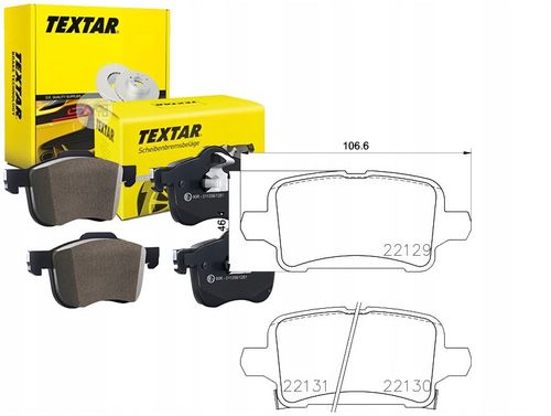 TEXTAR KLOCKI HAMULCOWE TYŁ 2212901 ASTRA K na Arena.pl