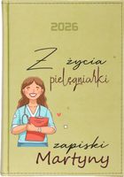KALENDARZ A5 2026 DZIENNY terminarz z nadrukiem DLA PIELĘGNIARKI + IMIĘ