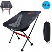 LEKKIE Krzesło Turystyczne składane Ogrodowe Kempingowe Wędkarskie S/