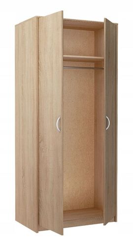 Szafa dwudrzwiowa do sypialni, Classic, 85x55x193 sonoma| TYLETEGOTU na Arena.pl