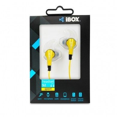 iBOX Słuchawki S2 yellow black na Arena.pl