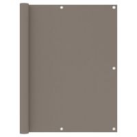 Parawan balkonowy, kolor taupe, 120x500 cm, tkanina Oxford