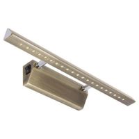 Kinkiet LAMPA ścienna RITON 03073 Ideus OPRAWA metalowa LED 4W 4000K galeryjka nad lustro antyczny mosiądz