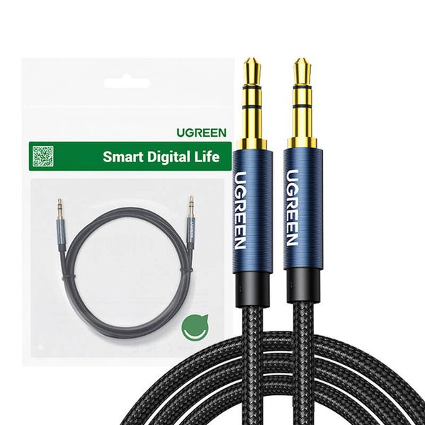 Kabel mini jack 3,5mm UGREEN AV122, AUX, 1m (black) zdjęcie 1