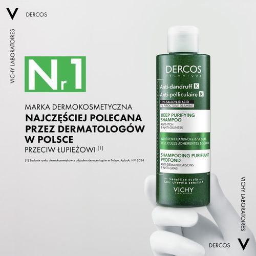 VICHY DERCOS Szampon Przeciwłupieżowy K - 250 ml peelingujący,peeling na Arena.pl