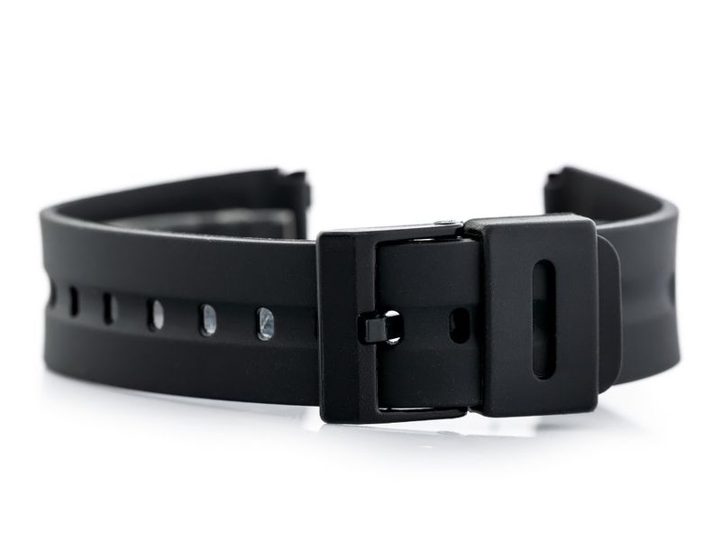 Pasek gumowy do zegarka - model 4 czarny - 22mm zdjęcie 1