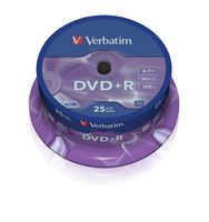 Verbatim DVD+R  16X 4.7GB Branded
