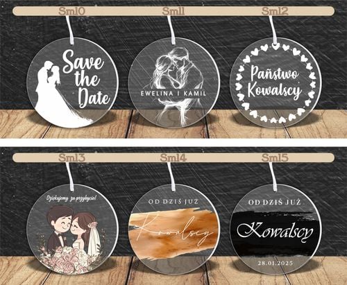 MEDAL z PLEXI nadrukiem UV PODZIĘKOWANIE DLA GOŚCI NA ŚLUB TWÓJ NAPIS na Arena.pl