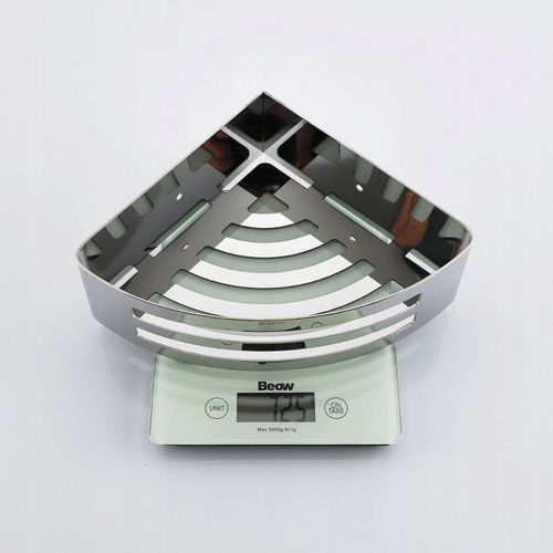 Koszyk półka narożna łazienkowa chrom pod prysznic na Arena.pl