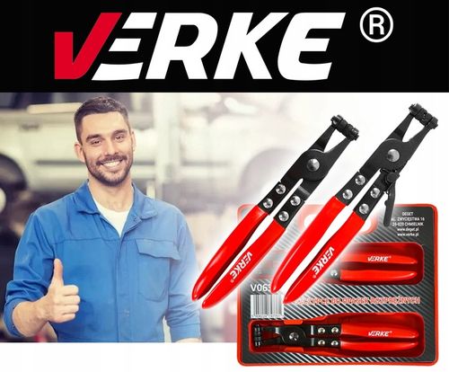 SZCZYPCE DO OPASEK ZACISKOWYCH ROZPRĘŻNYCH PROSTE ZESTAW SZCZYPIEC 2 na Arena.pl