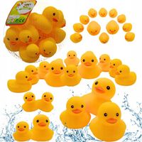 KACZKI Kaczuszki komplet 12 sztuk ŚMIESZNY ZABAWNY PREZENT Gumowa KACZKA