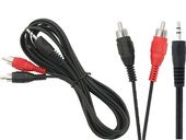 Przyłącze WTYK 3,5ST-2xWTYK RCA  2,5m