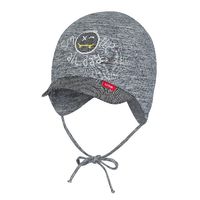 BROEL Lauro czapka dla chłopca wiązana z daszkiem grafit 44-46