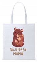 Dla Mamy Mamusi Prezent Torba Eco Biała Shopper Z Nadrukiem Ze Zdjęciem