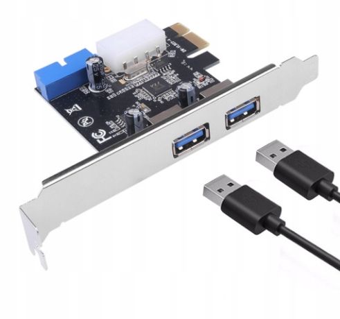 Kontroler pci-e 2x usb 3.0 19 pin molex 4pin zdjęcie 4
