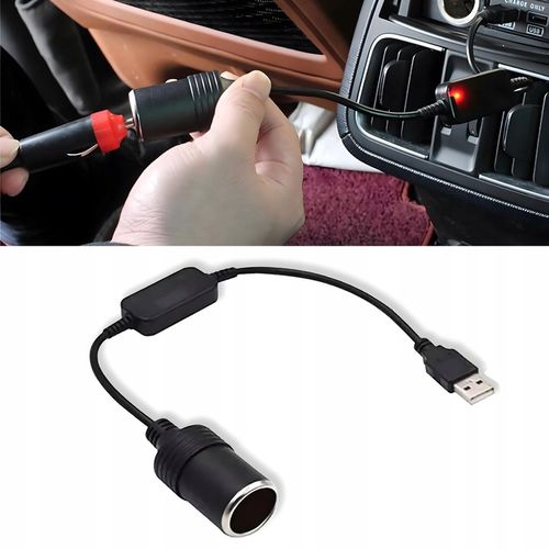 UADAPTER AUTO KONWERTER USB GNIAZDO ZAPALNICZKI na Arena.pl
