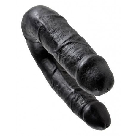 King Cock U-Shaped Medium Dwustronne Dildo zdjęcie 4