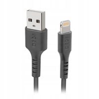Kabel przewód z certyfikatem MFi USB-A - iPhone Lightning 1m - czarny