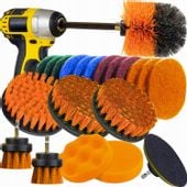 SZCZOTKI NA WIERTARKĘ WKRĘTARKĘ SPRZĄTAJĄCE + PADY