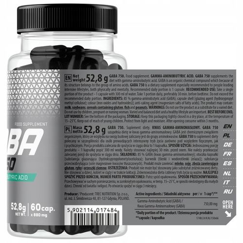 TREC GABA 750 60 kaps SLEEP-ER na Arena.pl
