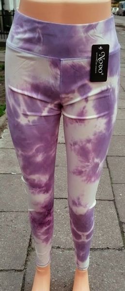 Legginsy Ombre LILIOWE z wysokim stanem r. L/XL zdjęcie 4