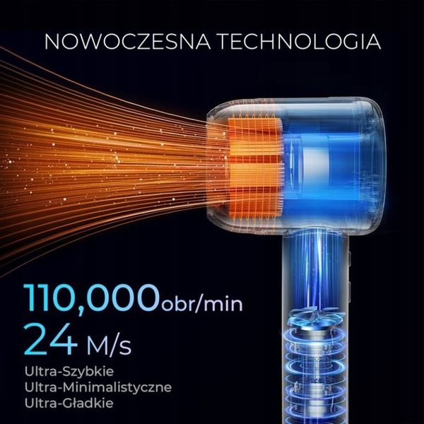 Inteligentna suszarka do włosów Air Essence MistralBlow iQ Ionic Gold&Grey zdjęcie 12