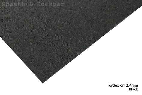 Kydex black, arkusz ~ A5 150x210mm grubość 2,4mm