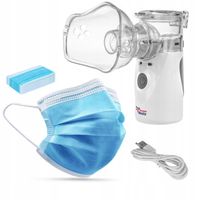 Inhalator nebulizator siateczkowy + 20x maseczka