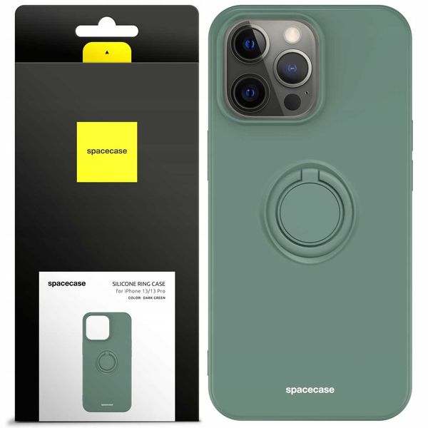 Spacecase Silicone Ring Iphone 13 Pro Dark Green zdjęcie 1