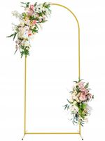 STELAŻ STOJAK ŁUK OBRĘCZ na BALONY ścianka tło 200X100 cm ZŁOTY METAL