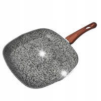 Granitowa PATELNIA GRILLOWA indukcja na gaz patelnia marmurowa 28cm Venga