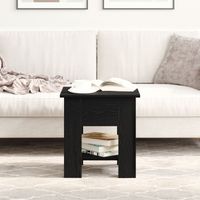 Stolik kawowy  Czarny Dąb 40x40x42 cm z drewna konstrukcyjnego