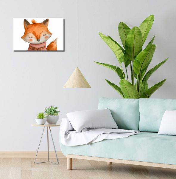Obraz 50x30cm Czarujący Lisek zdjęcie 2