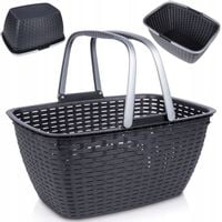 Koszyk NA ZAKUPY GRZYBY PIKNIK zakupowy piknikowy plastikowy pojemny mocny