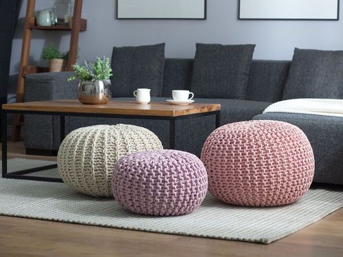 Puf 50 x 35 cm różowy CONRAD na Arena.pl
