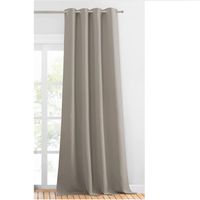 Zasłony zaciemniające kółka przelotki 240x140 cm PIASKOWY- Pony Dance-1 SZT