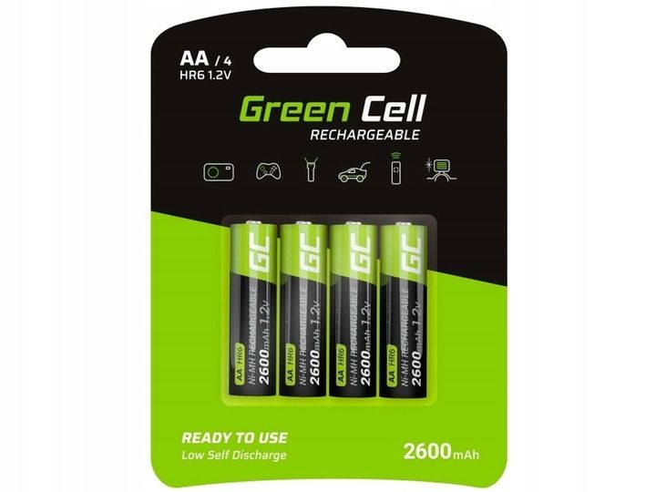 Green Cell 4x Akumulator AA HR6 2600mAh GR01 zdjęcie 1