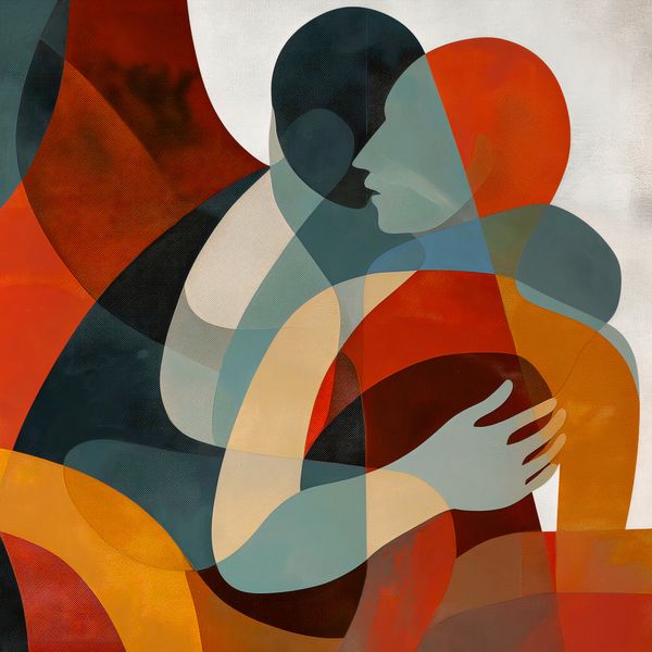 Plakat 30x30cm Objęcia zdjęcie 1