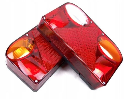 Lampy tylne do przyczepy lawety + wiązka instalacja 5m 13PIN na Arena.pl
