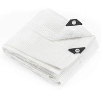 Plandeka 3x5m 100g/m2 gruba płachta ochronna biała, transparentna