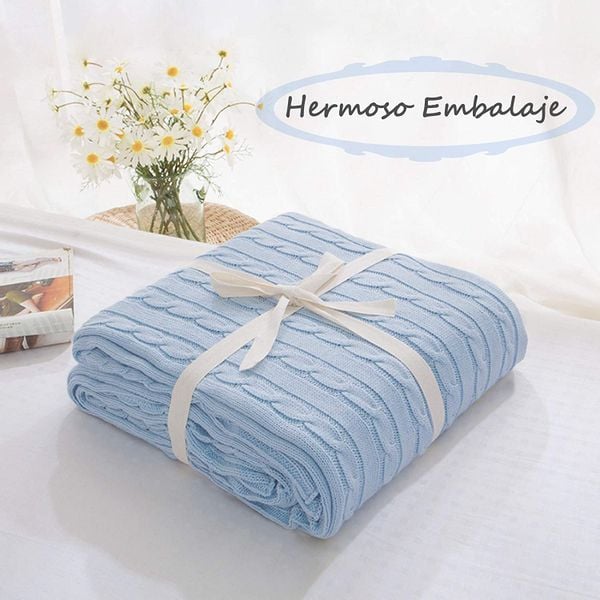 Koc WARKOCZ CZYSTA BAWEŁNA 160cm STYL SKANDYNAWSKI zdjęcie 4