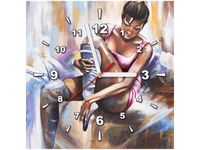 30X30CM ZEGAR TANCERKA OBRAZ DREWNO