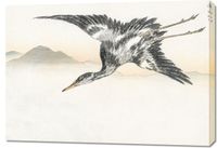 Obraz 100x70cm Common Crane, Kashu Japoński Vintage do Salonu