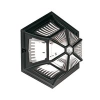 Plafon ścienny elewacyjny PR12-BLACK Elstead szklany czarny