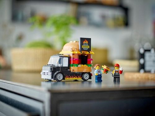 KLOCKI LEGO CITY 60404 CIĘŻARÓWKA Z BURGERAMI ZESTAW NA PREZENT + TORBA na Arena.pl